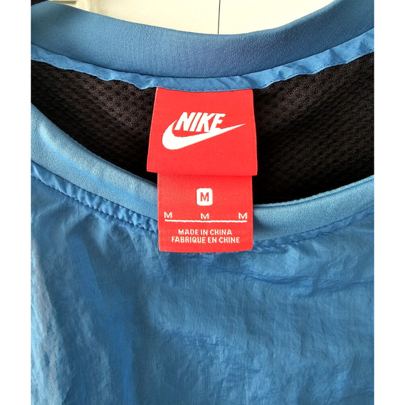 Nike Women's Size Medium Dri-Fit Tech Hypermesh Blue 2 Layer Athletic Tank Top - Picture 6 of 12